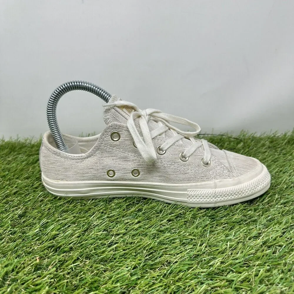 Converse Chuck Taylor All Star Egret Gold Metallic Low Top Size 3 Youth 363092C